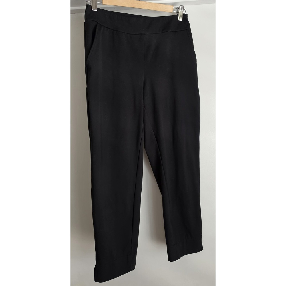 Rachel Zoe Pants Women S Black Solid Cropped Slim Trousers Slacks Size Small